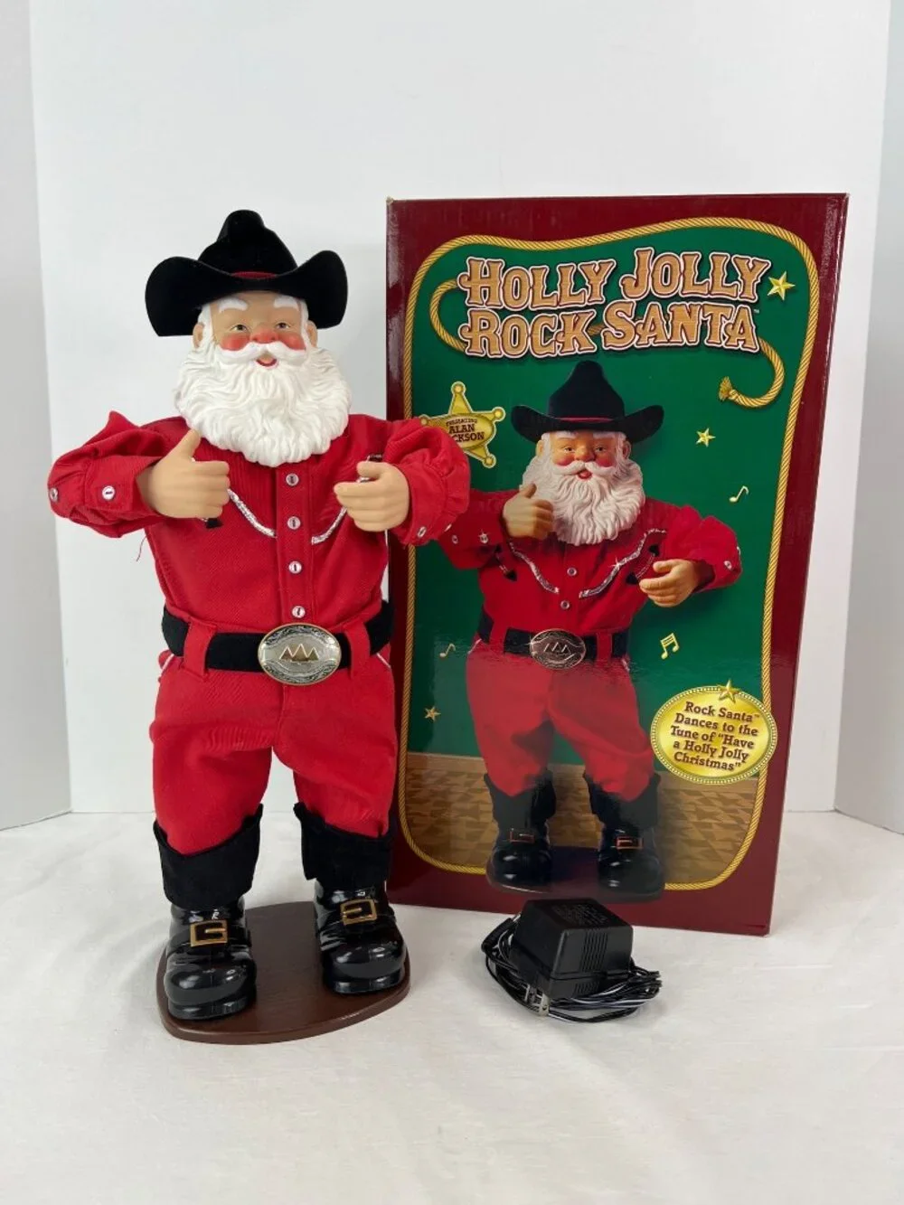VTG Rock Santa Collectibles Alan Jackson Holly Jolly Rock Santa Dancing Animated